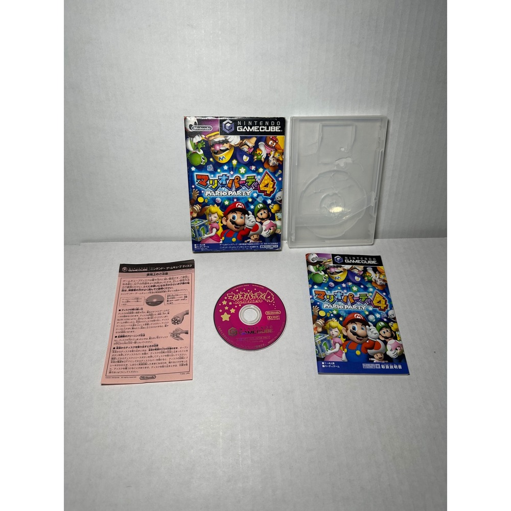 Mario Party 4 Nintendo GameCube Japan Import NTSC-J CIB Complete with Slipcover